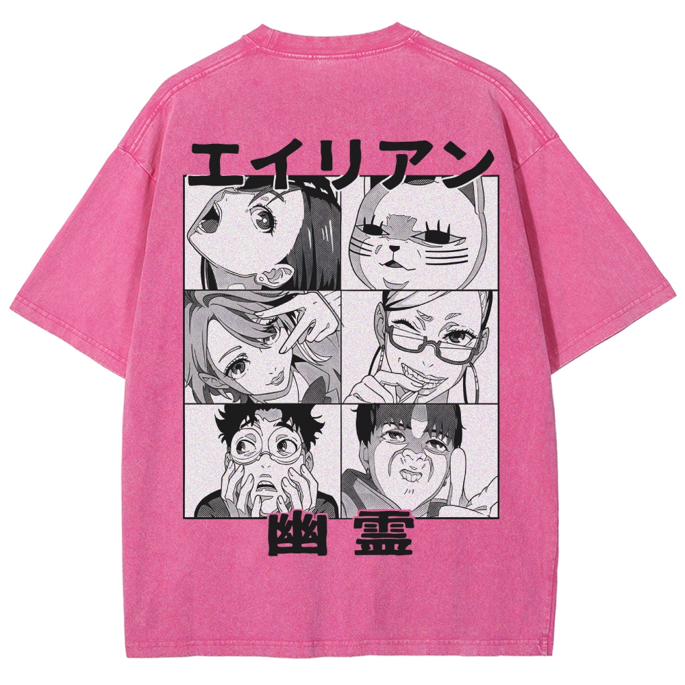 Dandadan Unisex Fit Washed T-Shirt 2506008234