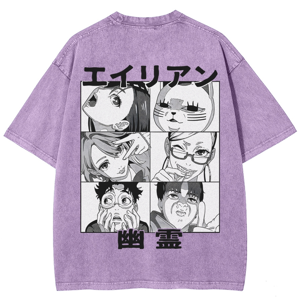 Dandadan Unisex Fit Washed T-Shirt 2506008234