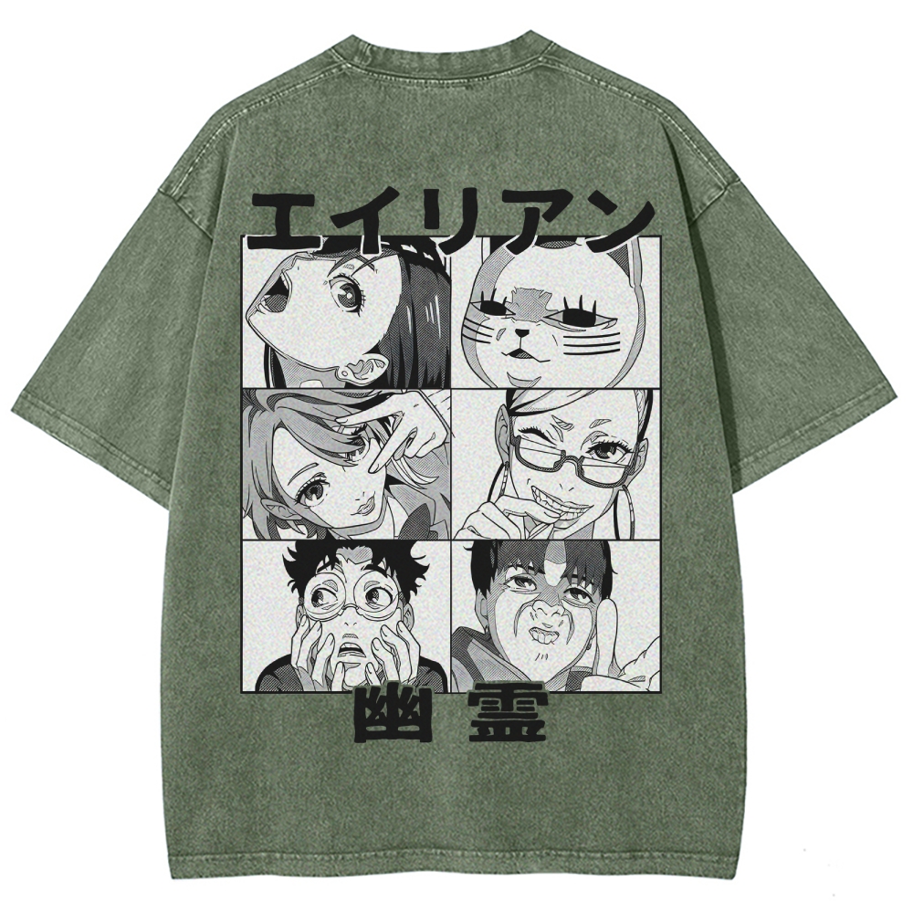 Dandadan Unisex Fit Washed T-Shirt 2506008234