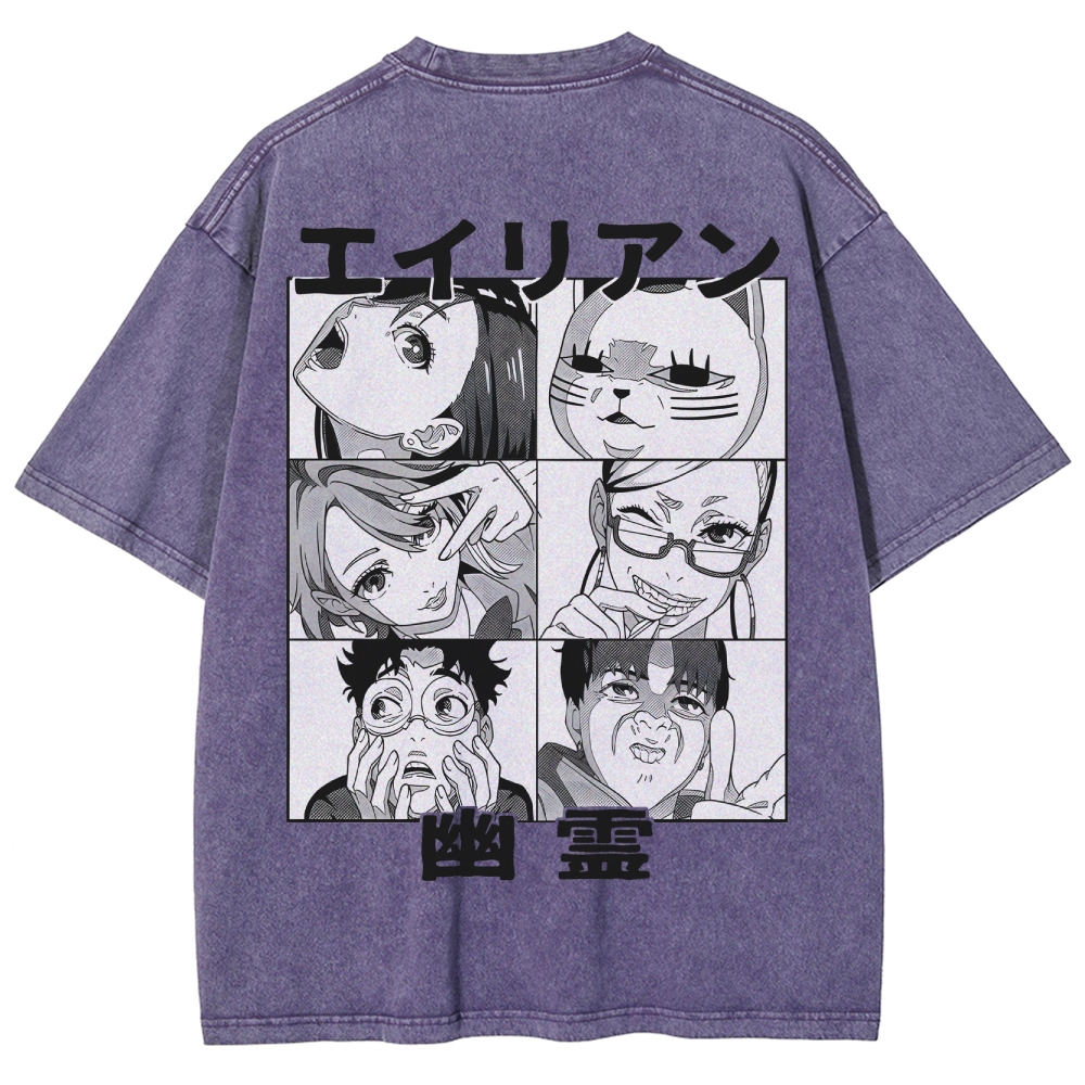 Dandadan Unisex Fit Washed T-Shirt 2506008234