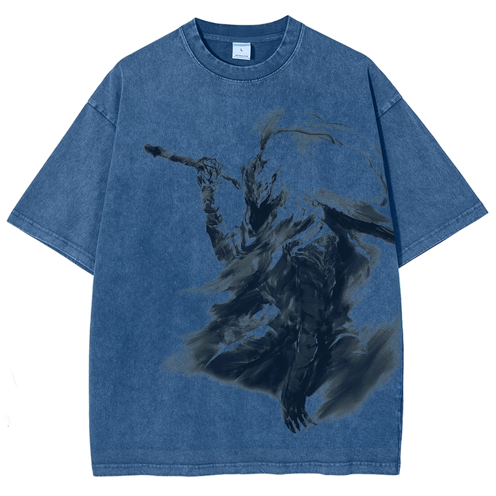 Dark Souls Unisex Fit Washed T-Shirt 2506018875