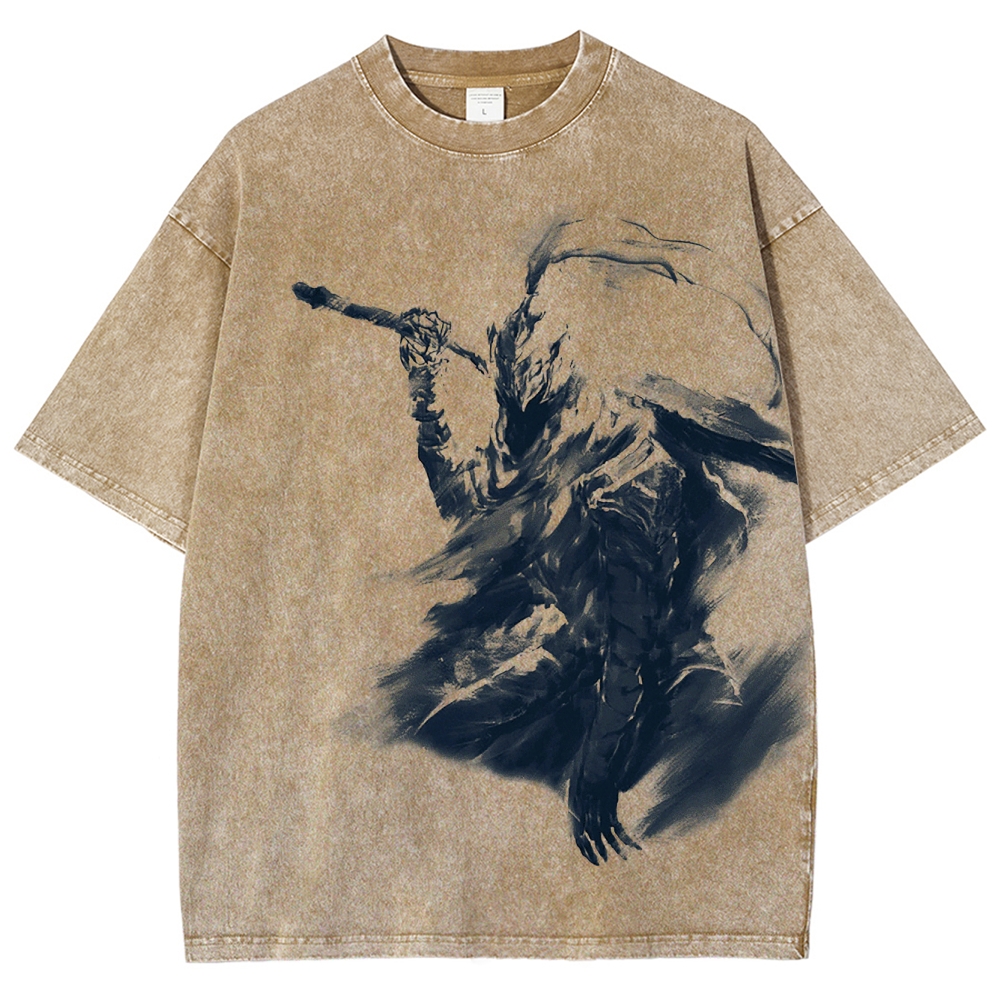 Dark Souls Unisex Fit Washed T-Shirt 2506018875