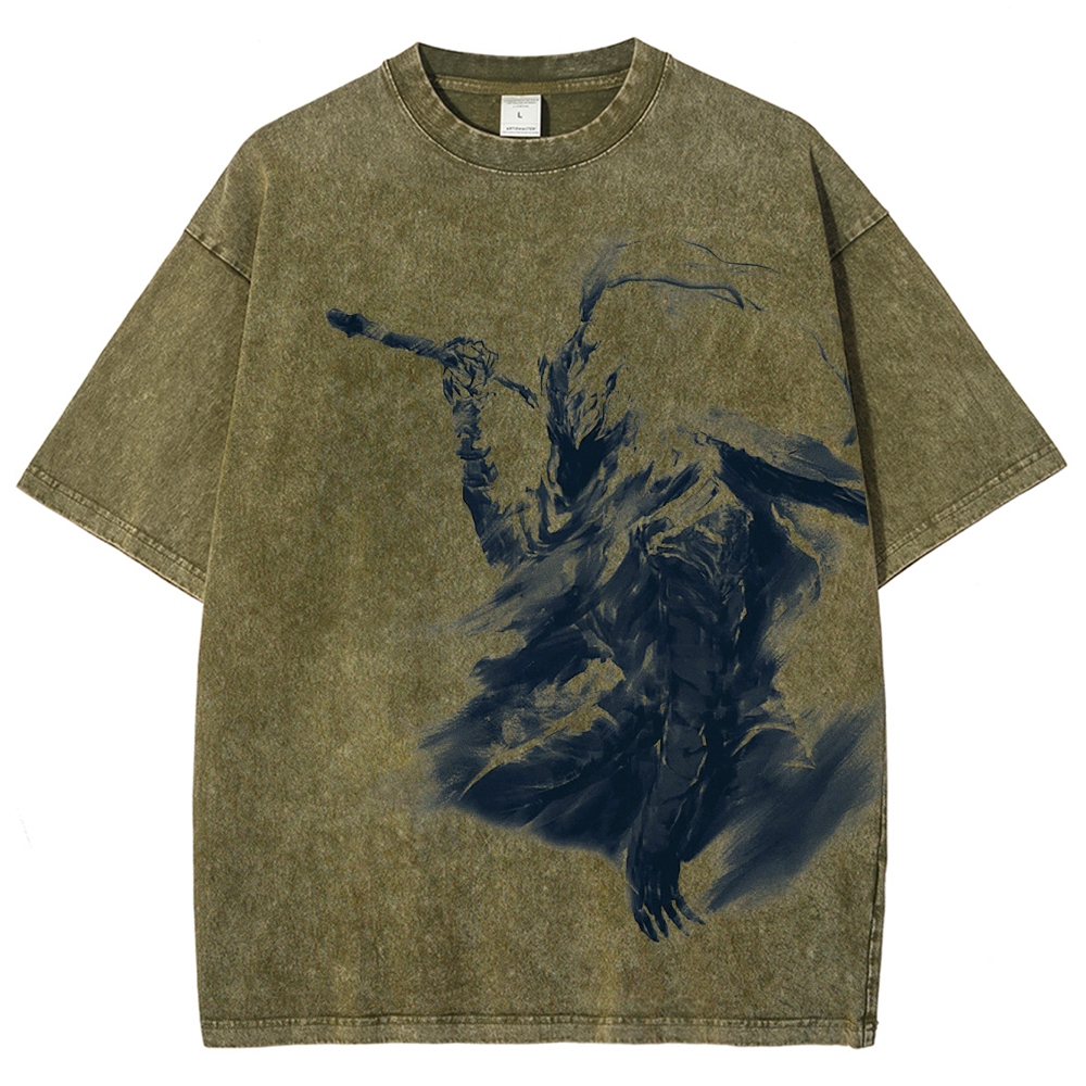 Dark Souls Unisex Fit Washed T-Shirt 2506018875