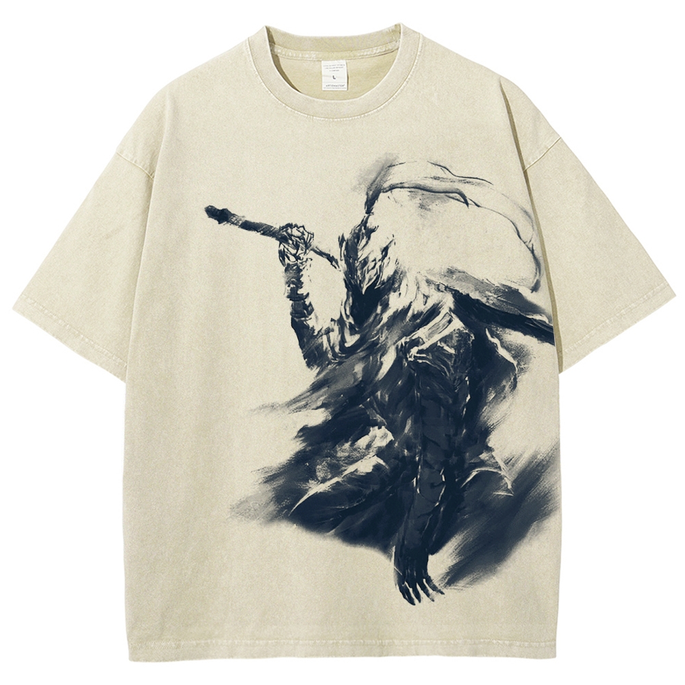 Dark Souls Unisex Fit Washed T-Shirt 2506018875