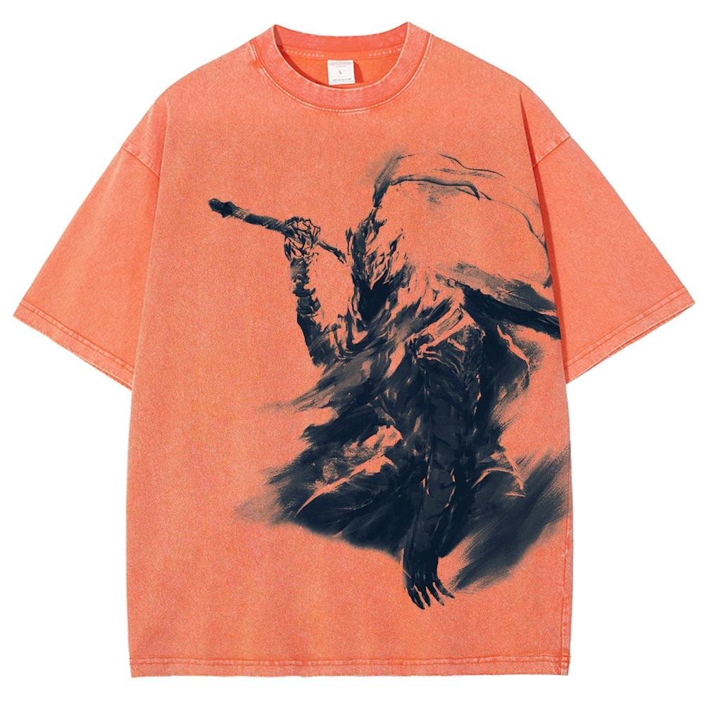 Dark Souls Unisex Fit Washed T-Shirt 2506018875