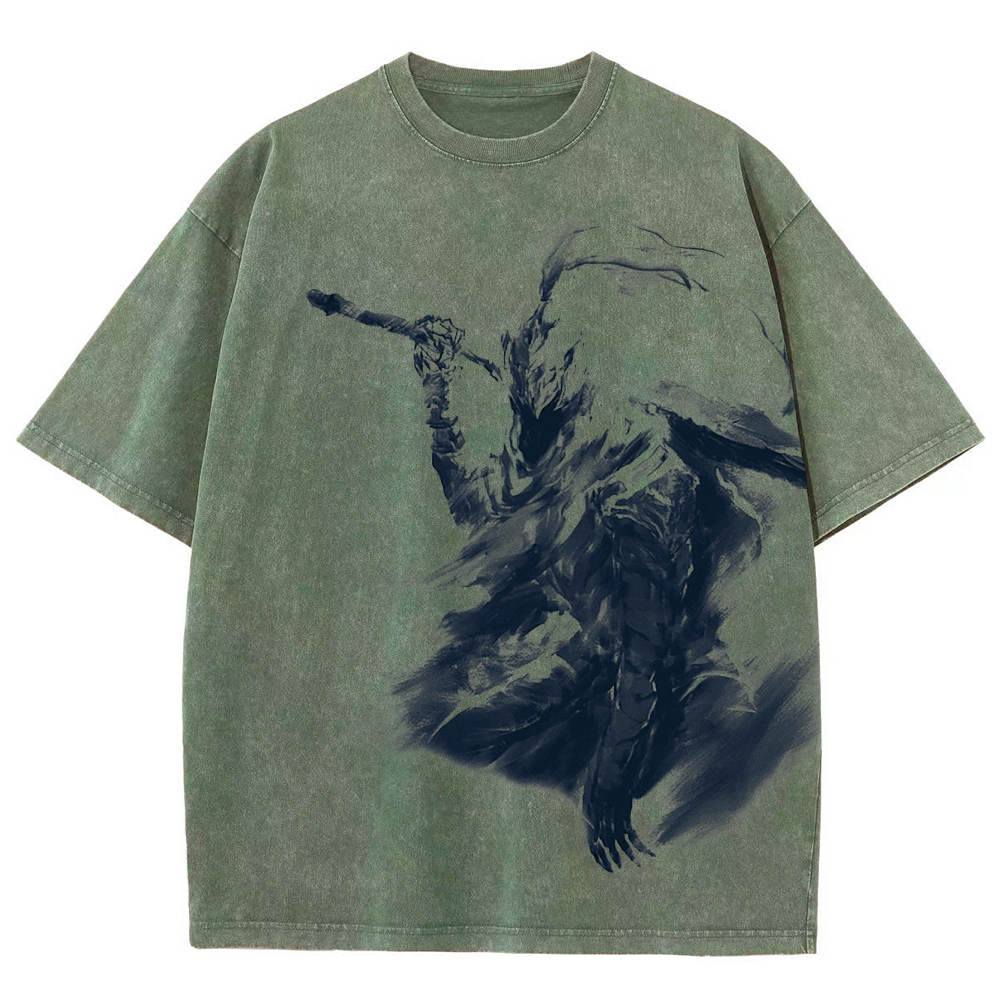 Dark Souls Unisex Fit Washed T-Shirt 2506018875