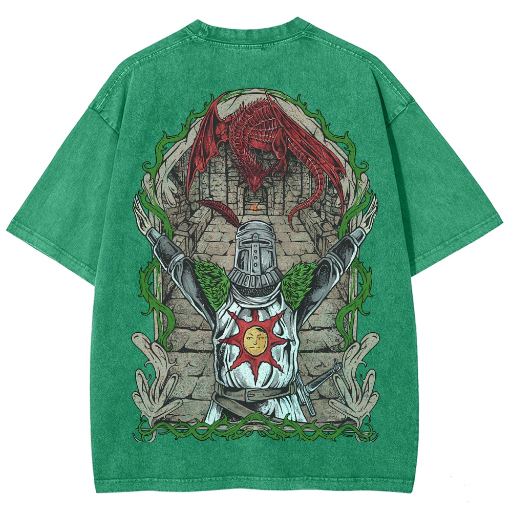 Dark Souls Unisex Fit Washed T-Shirt 2506018907