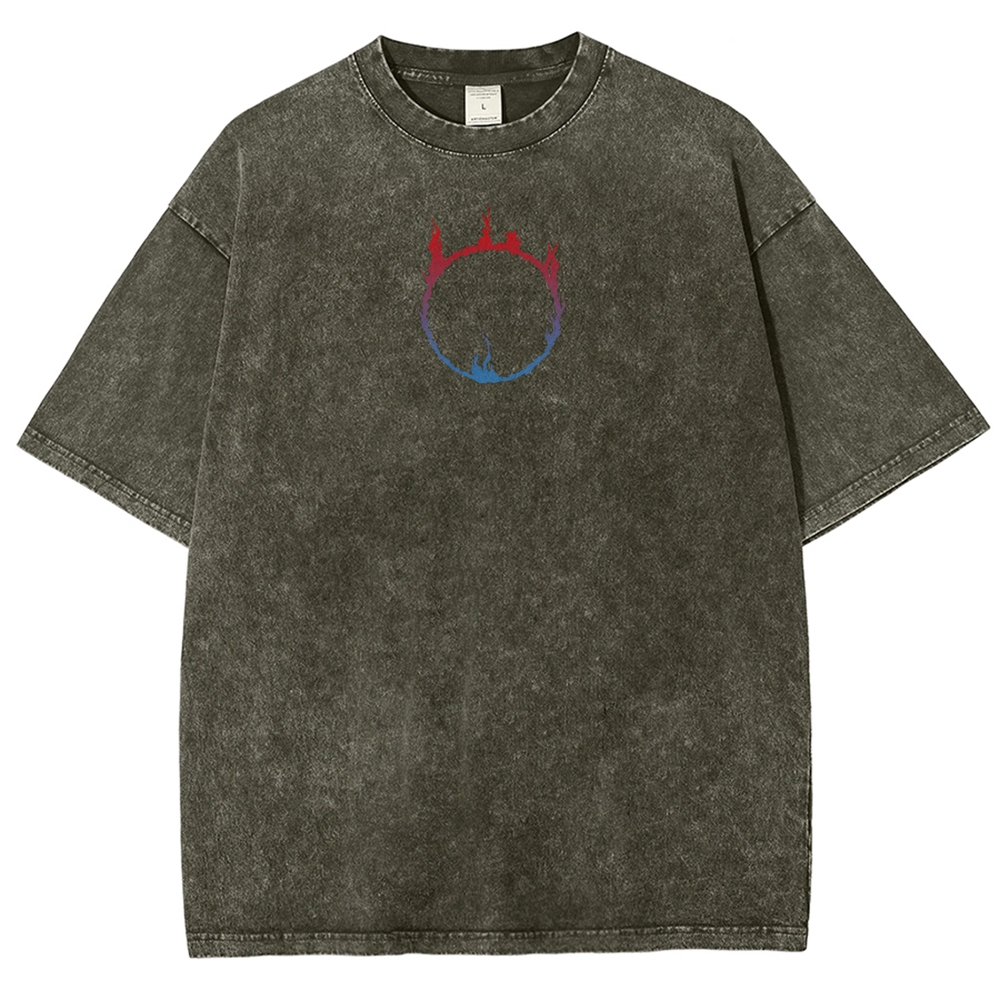 Dark Souls Unisex Fit Washed T-Shirt 2506018952