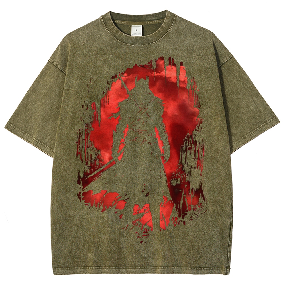 Blood BorneUnisex Fit Washed T-Shirt 2506021550