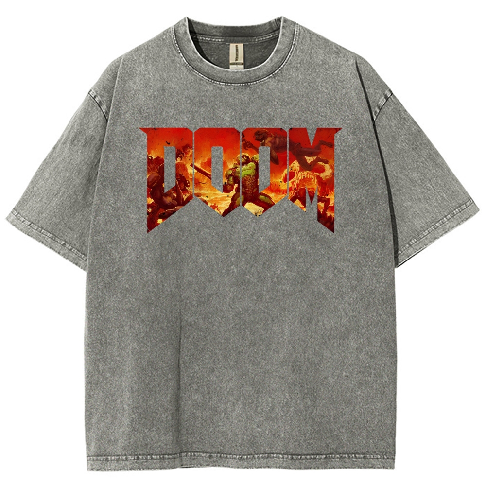 DOOM Unisex Fit Washed T-Shirt 2506023195