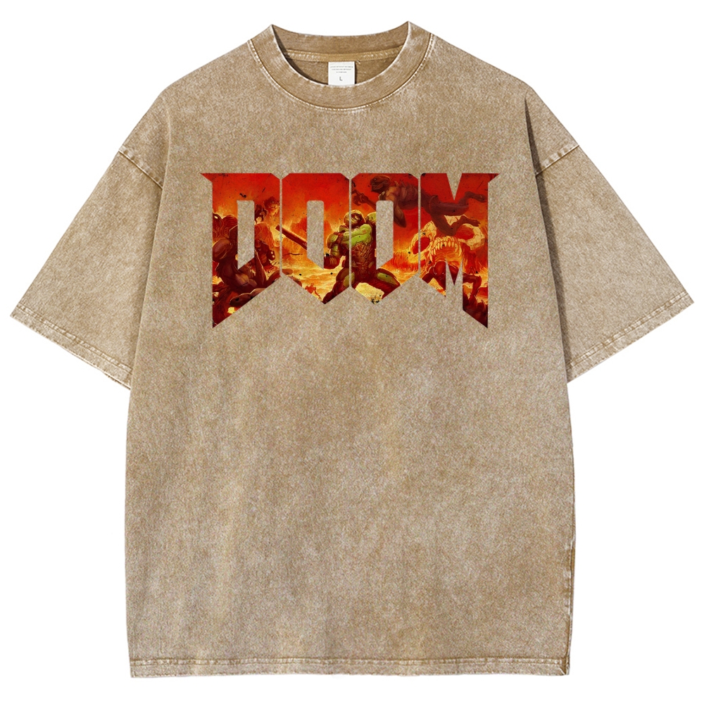 DOOM Unisex Fit Washed T-Shirt 2506023195