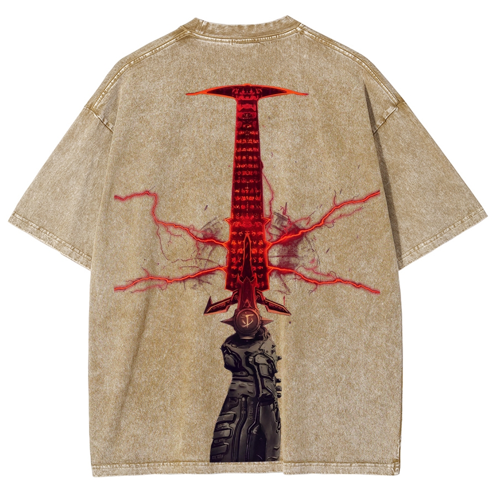 DOOM Unisex Fit Washed T-Shirt 2506023195