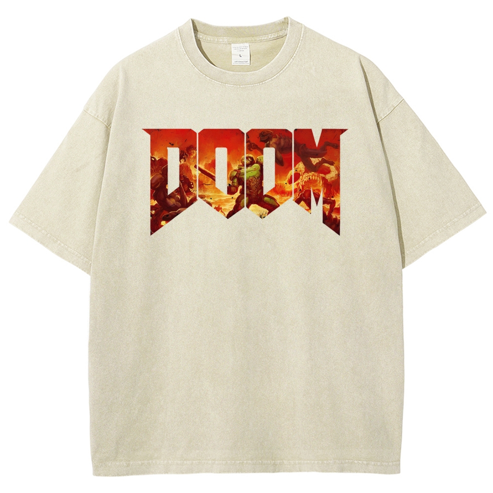 DOOM Unisex Fit Washed T-Shirt 2506023195