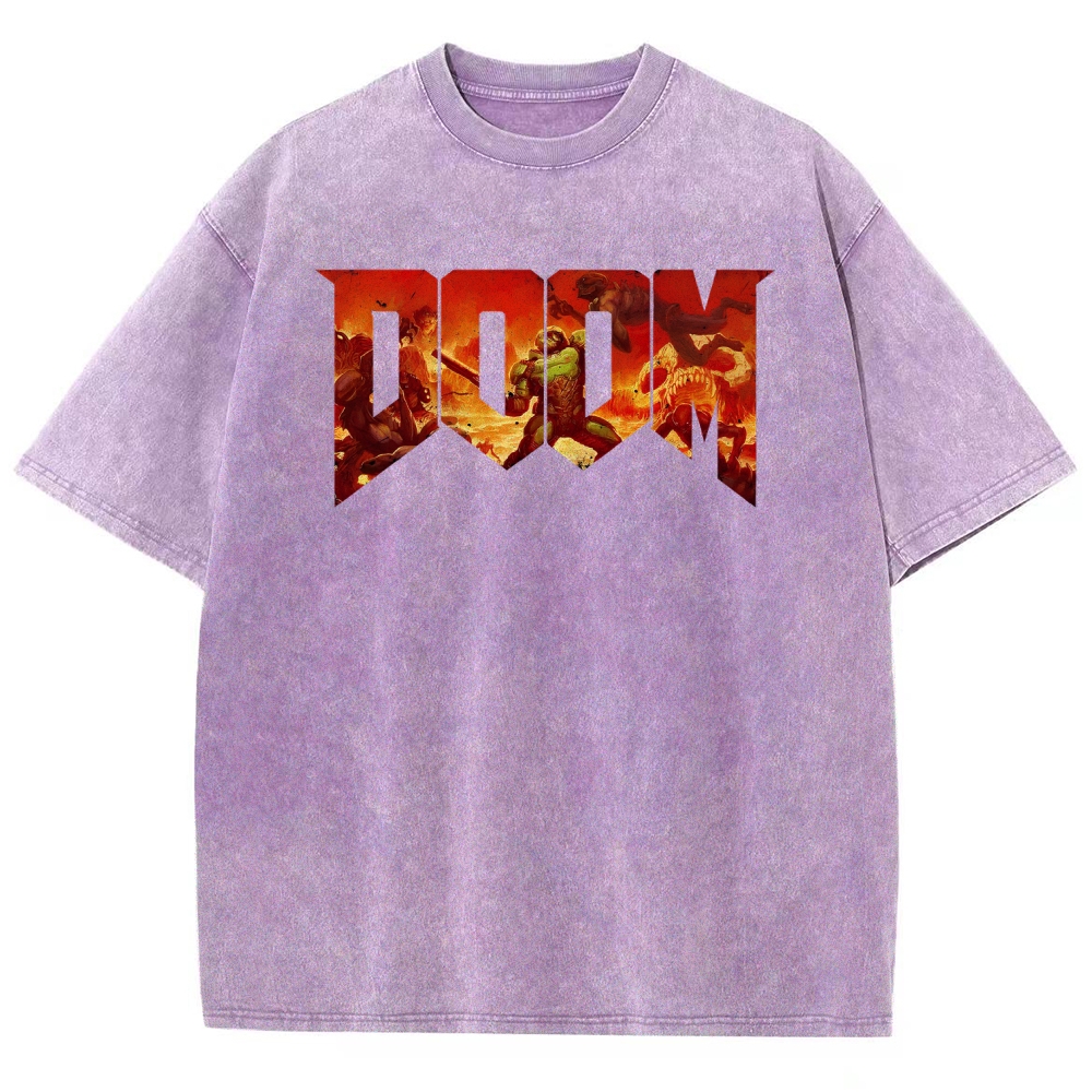 DOOM Unisex Fit Washed T-Shirt 2506023195