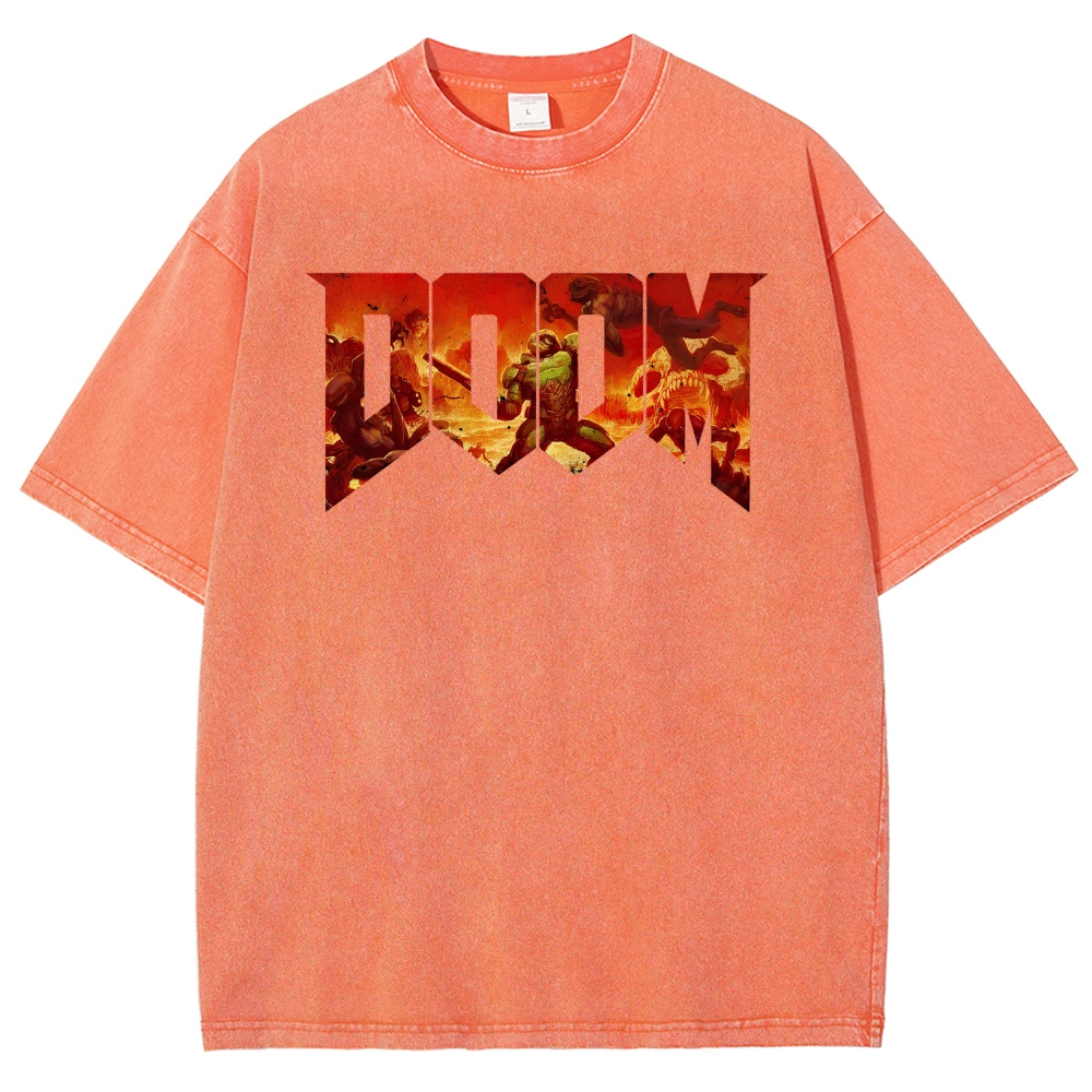 DOOM Unisex Fit Washed T-Shirt 2506023195