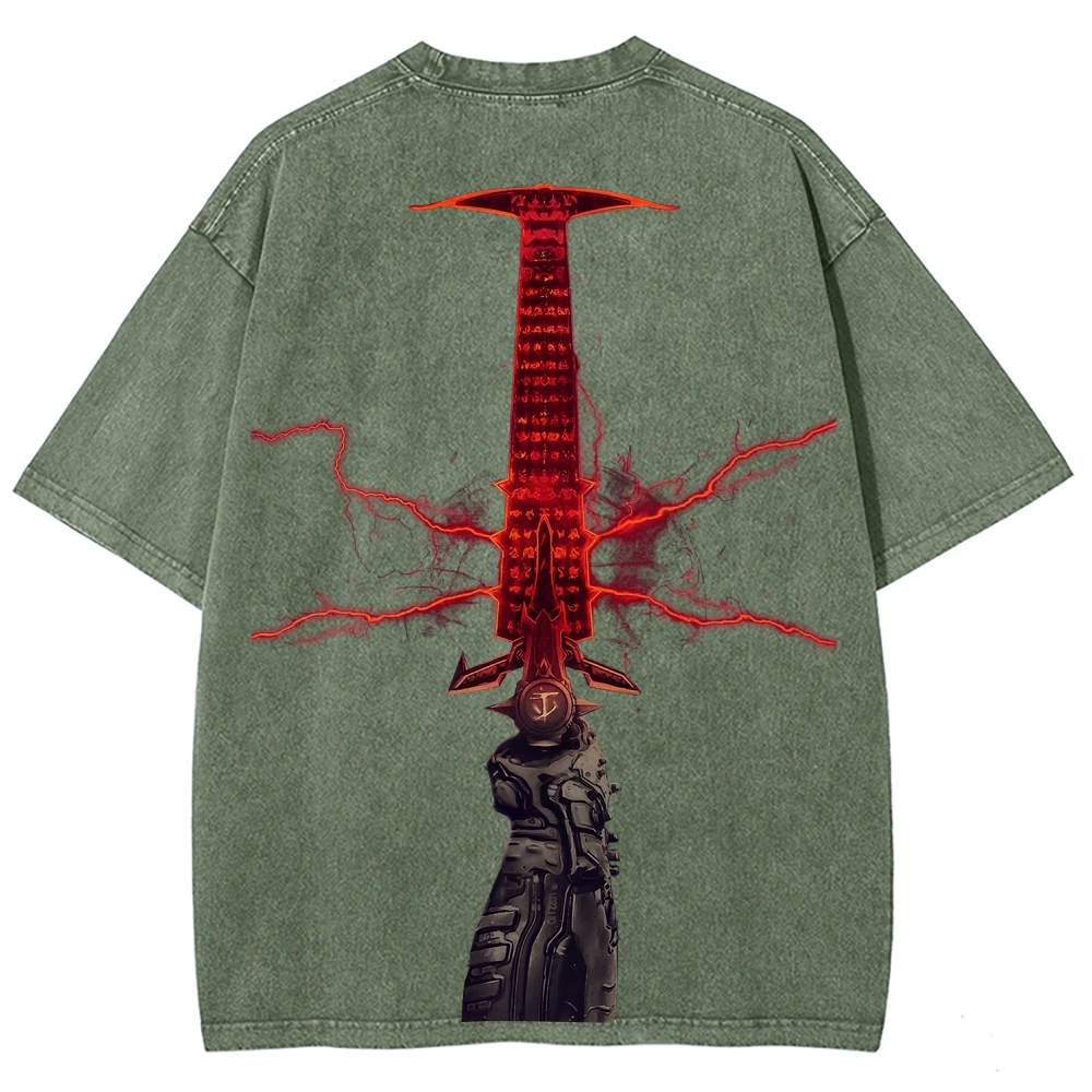 DOOM Unisex Fit Washed T-Shirt 2506023195