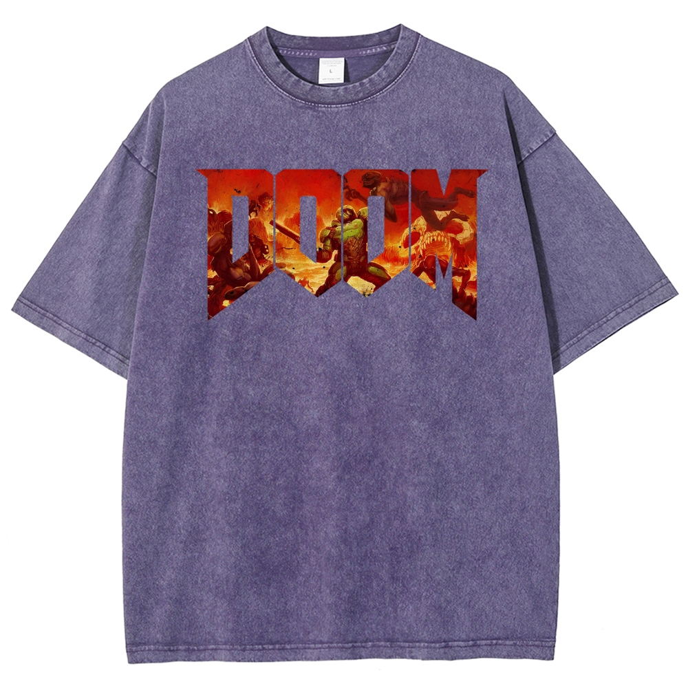 DOOM Unisex Fit Washed T-Shirt 2506023195