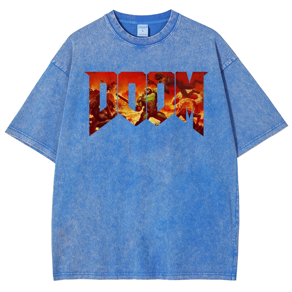 DOOM Unisex Fit Washed T-Shirt 2506023195