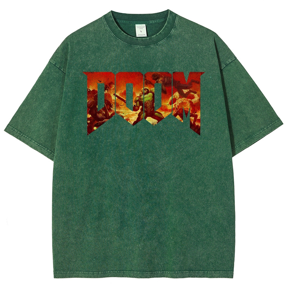 DOOM Unisex Fit Washed T-Shirt 2506023195