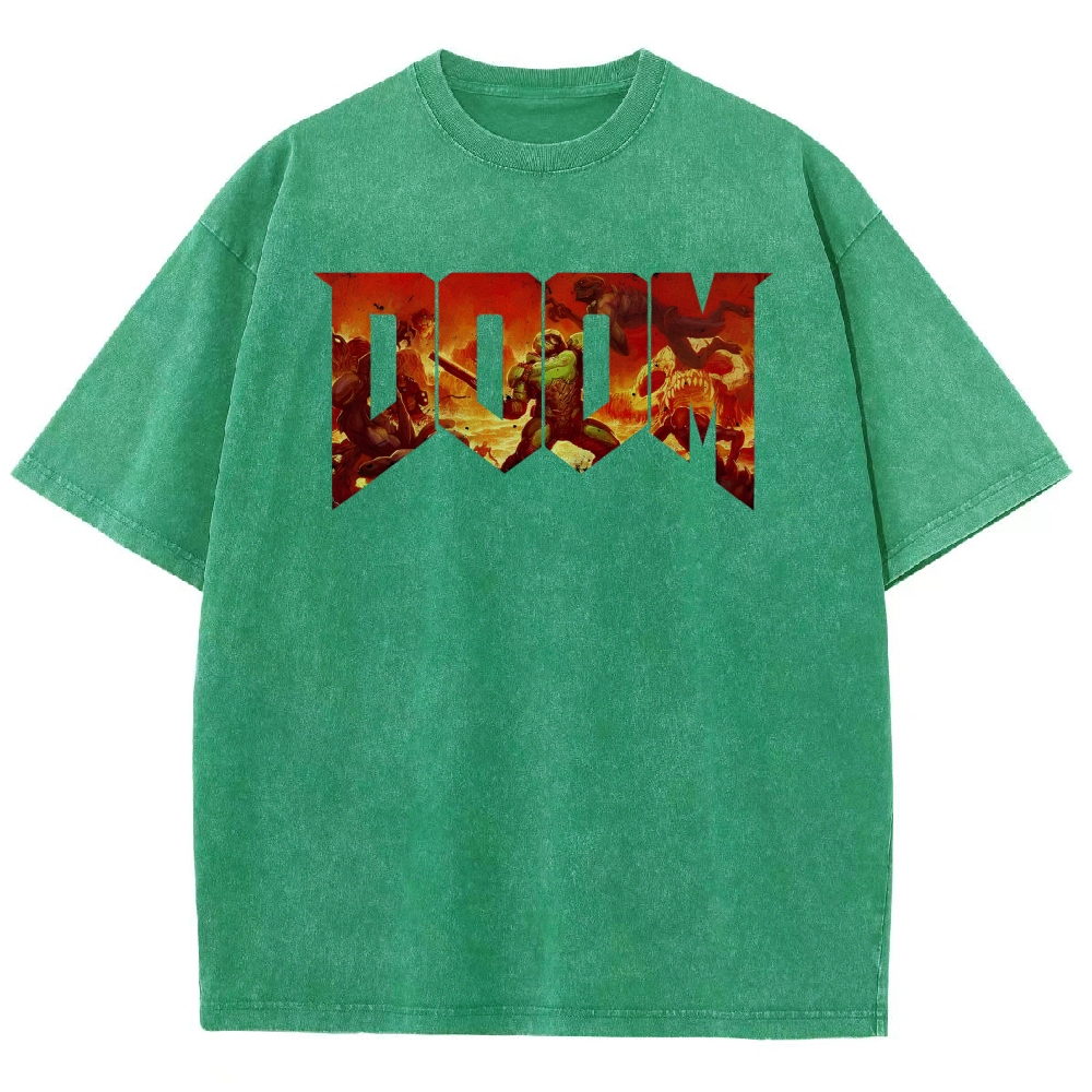 DOOM Unisex Fit Washed T-Shirt 2506023195