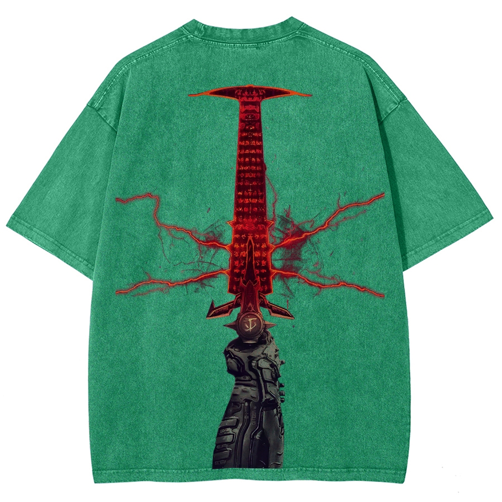 DOOM Unisex Fit Washed T-Shirt 2506023195
