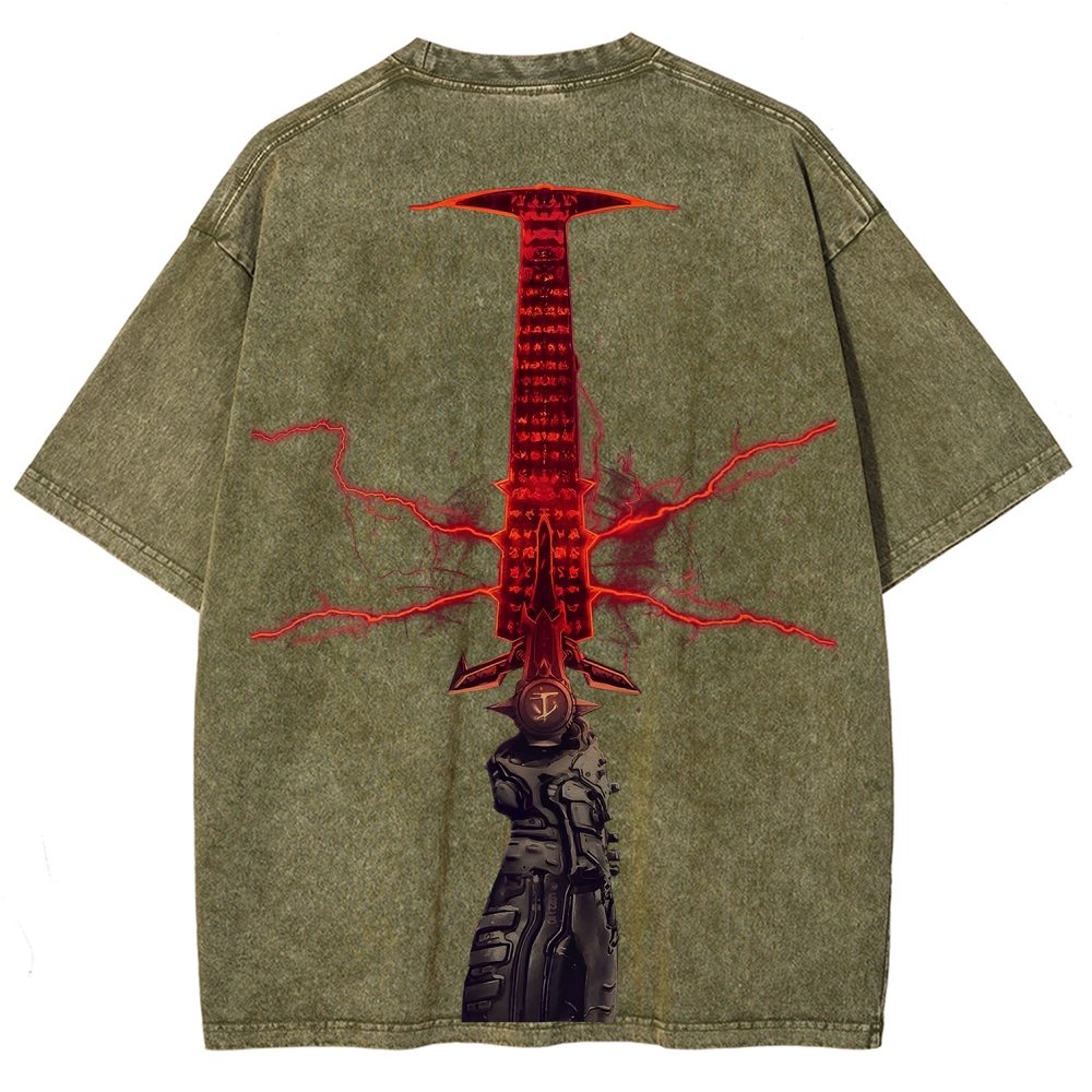 DOOM Unisex Fit Washed T-Shirt 2506023195