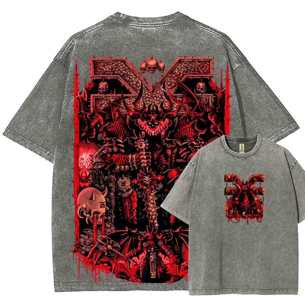 DOOM Unisex Fit Washed T-Shirt 2506023198