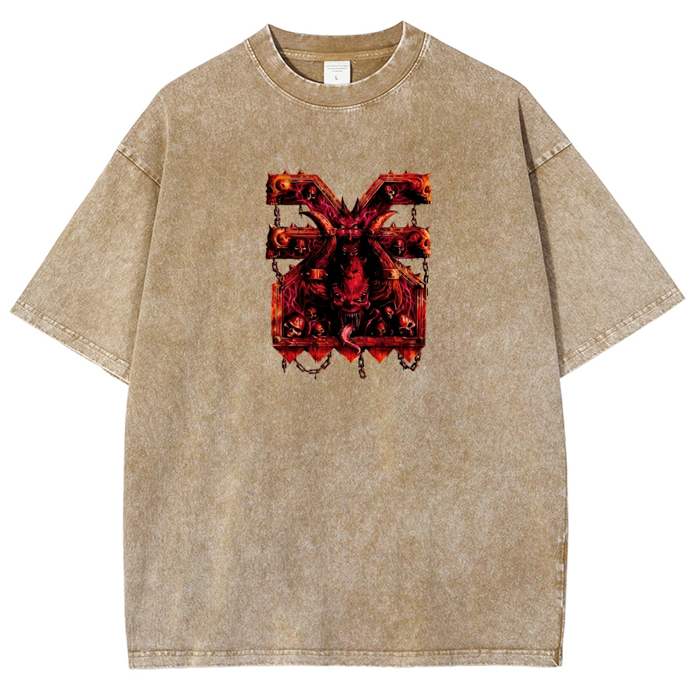 DOOM Unisex Fit Washed T-Shirt 2506023198