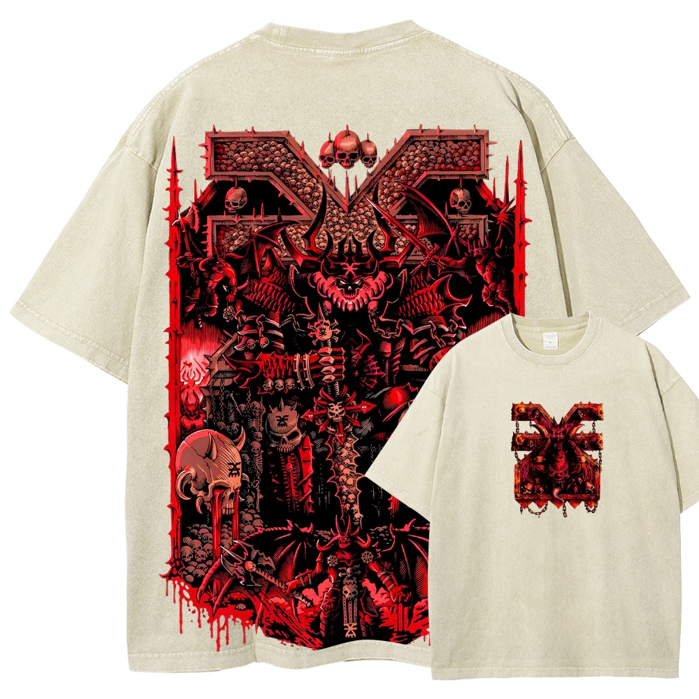 DOOM Unisex Fit Washed T-Shirt 2506023198