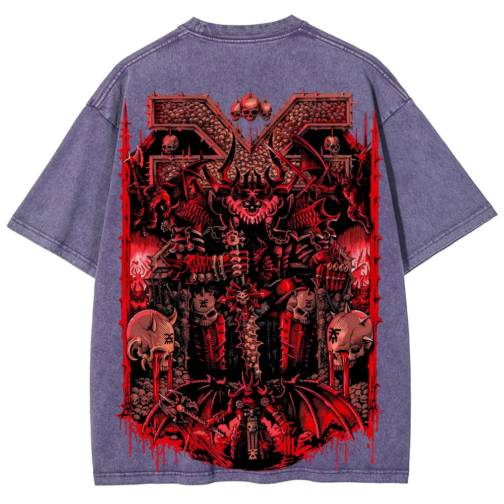 DOOM Unisex Fit Washed T-Shirt 2506023198