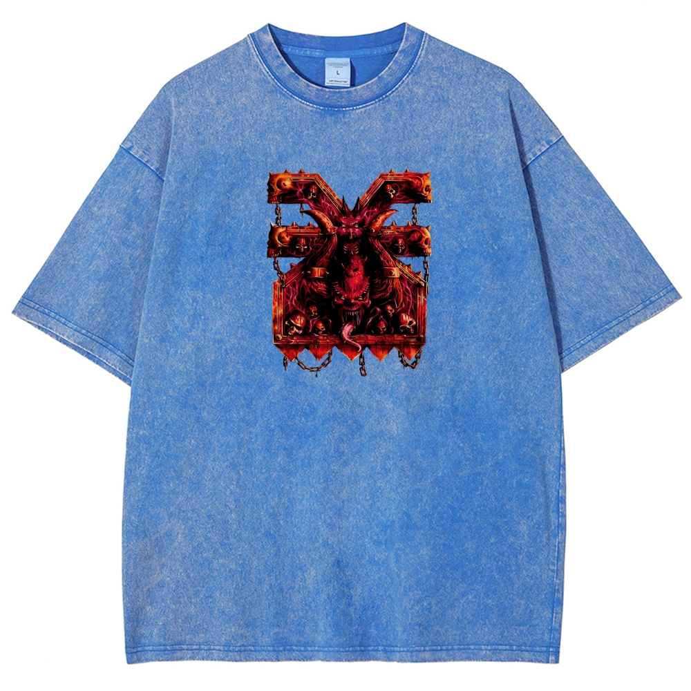 DOOM Unisex Fit Washed T-Shirt 2506023198