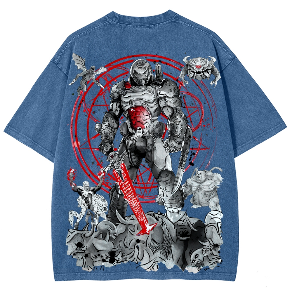 DOOM Unisex Fit Washed T-Shirt 2506023215