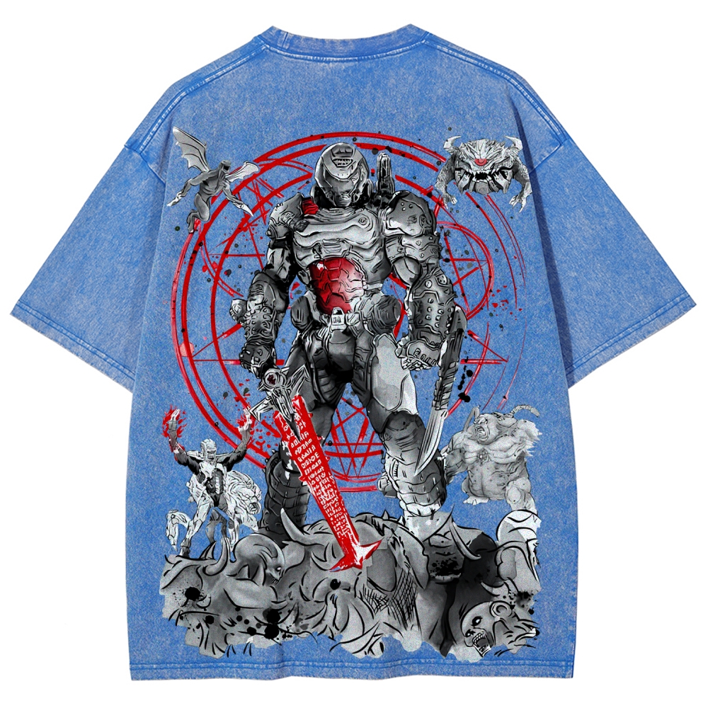 DOOM Unisex Fit Washed T-Shirt 2506023215