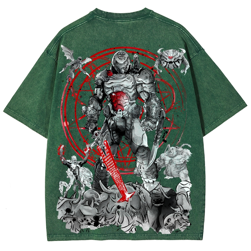 DOOM Unisex Fit Washed T-Shirt 2506023215