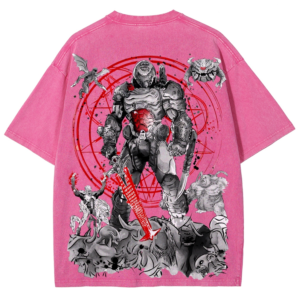 DOOM Unisex Fit Washed T-Shirt 2506023215