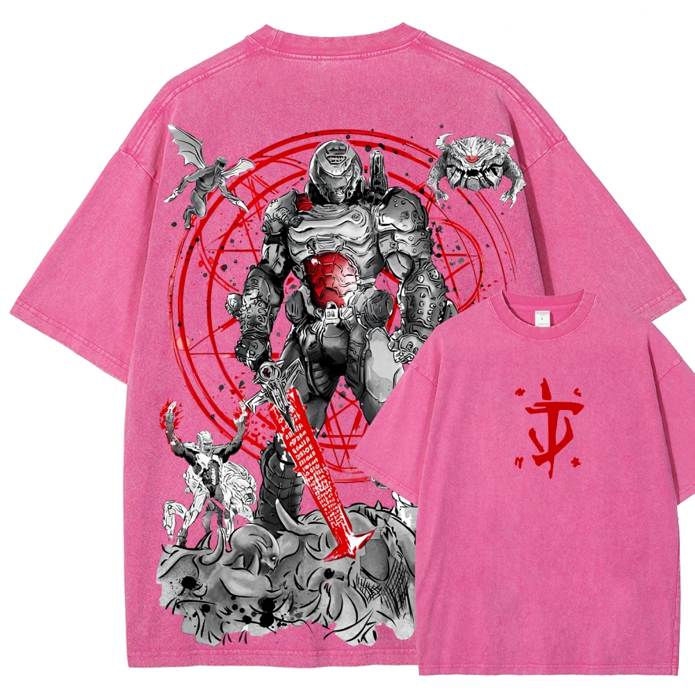 DOOM Unisex Fit Washed T-Shirt 2506023215