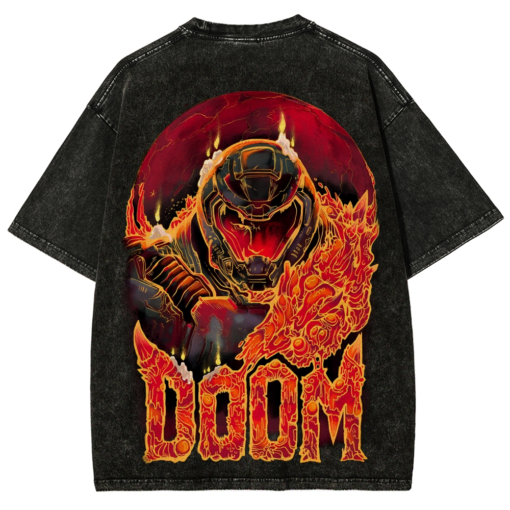DOOM Unisex Fit Washed T-Shirt 2506023222