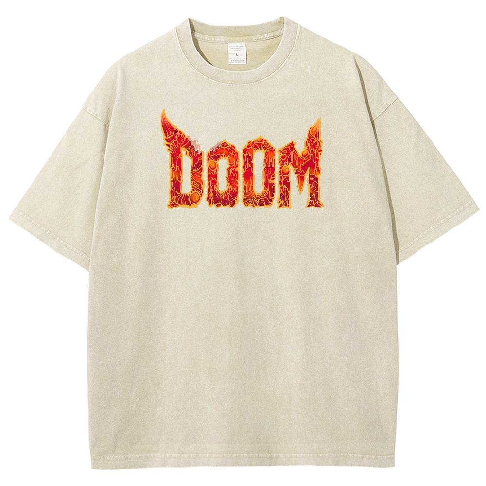DOOM Unisex Fit Washed T-Shirt 2506023222