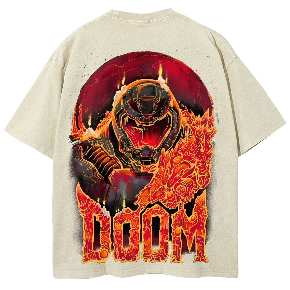 DOOM Unisex Fit Washed T-Shirt 2506023222