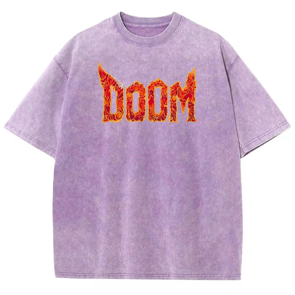 DOOM Unisex Fit Washed T-Shirt 2506023222