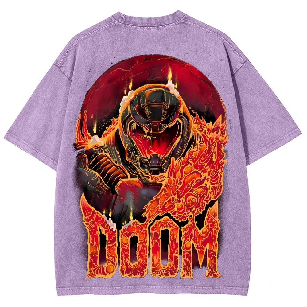 DOOM Unisex Fit Washed T-Shirt 2506023222