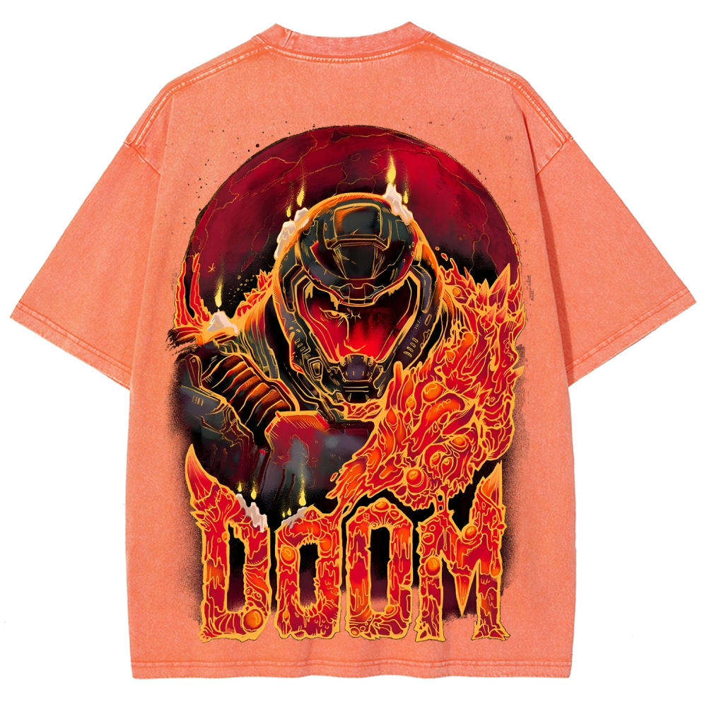 DOOM Unisex Fit Washed T-Shirt 2506023222