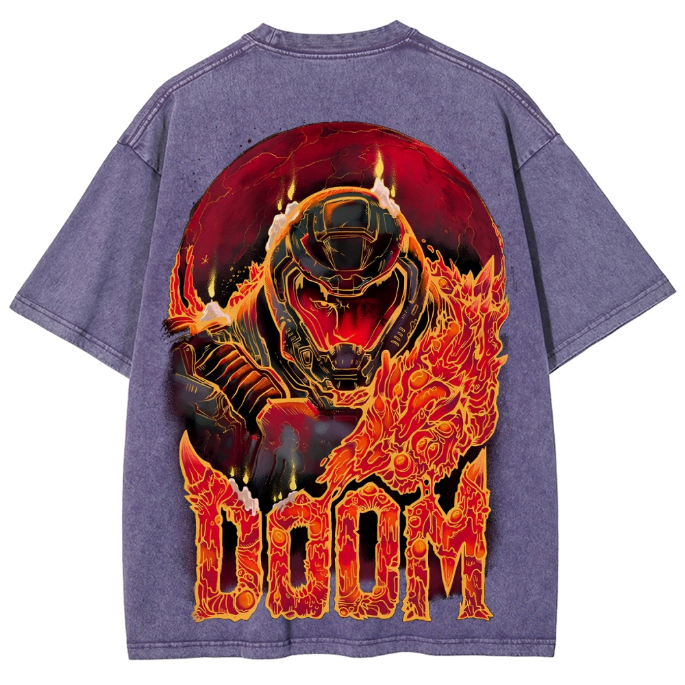 DOOM Unisex Fit Washed T-Shirt 2506023222