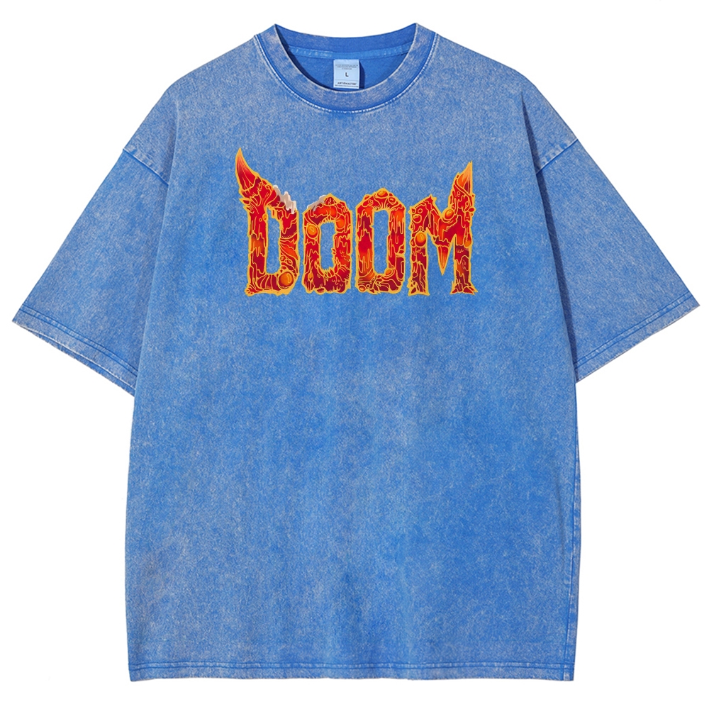 DOOM Unisex Fit Washed T-Shirt 2506023222