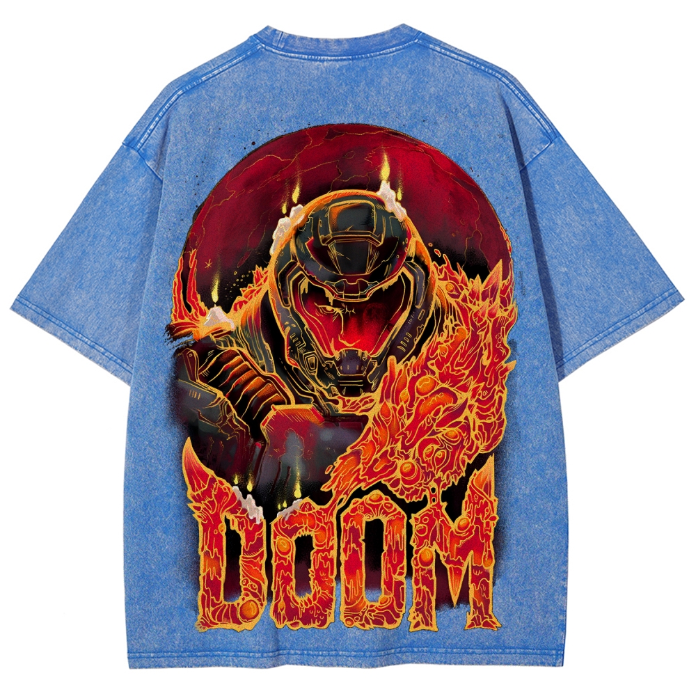 DOOM Unisex Fit Washed T-Shirt 2506023222