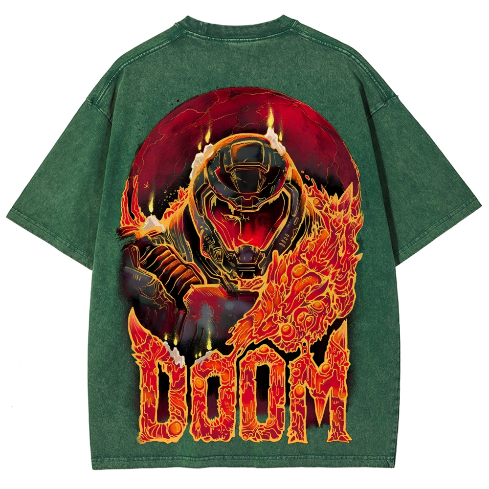 DOOM Unisex Fit Washed T-Shirt 2506023222