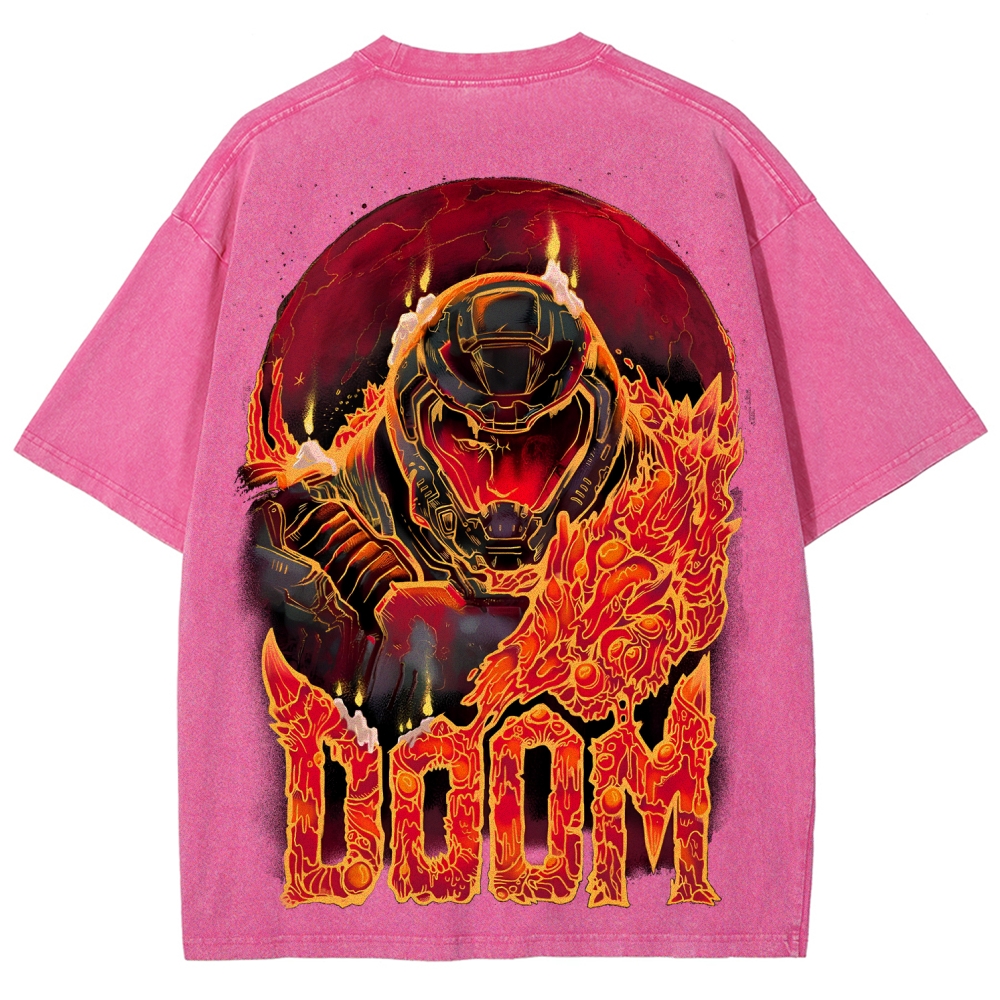 DOOM Unisex Fit Washed T-Shirt 2506023222