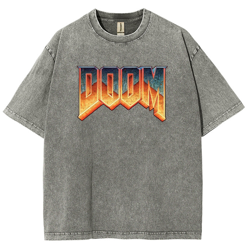 DOOM Unisex Fit Washed T-Shirt 2506023226