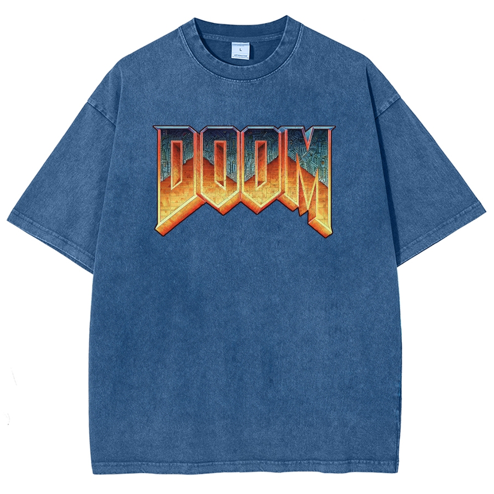 DOOM Unisex Fit Washed T-Shirt 2506023226