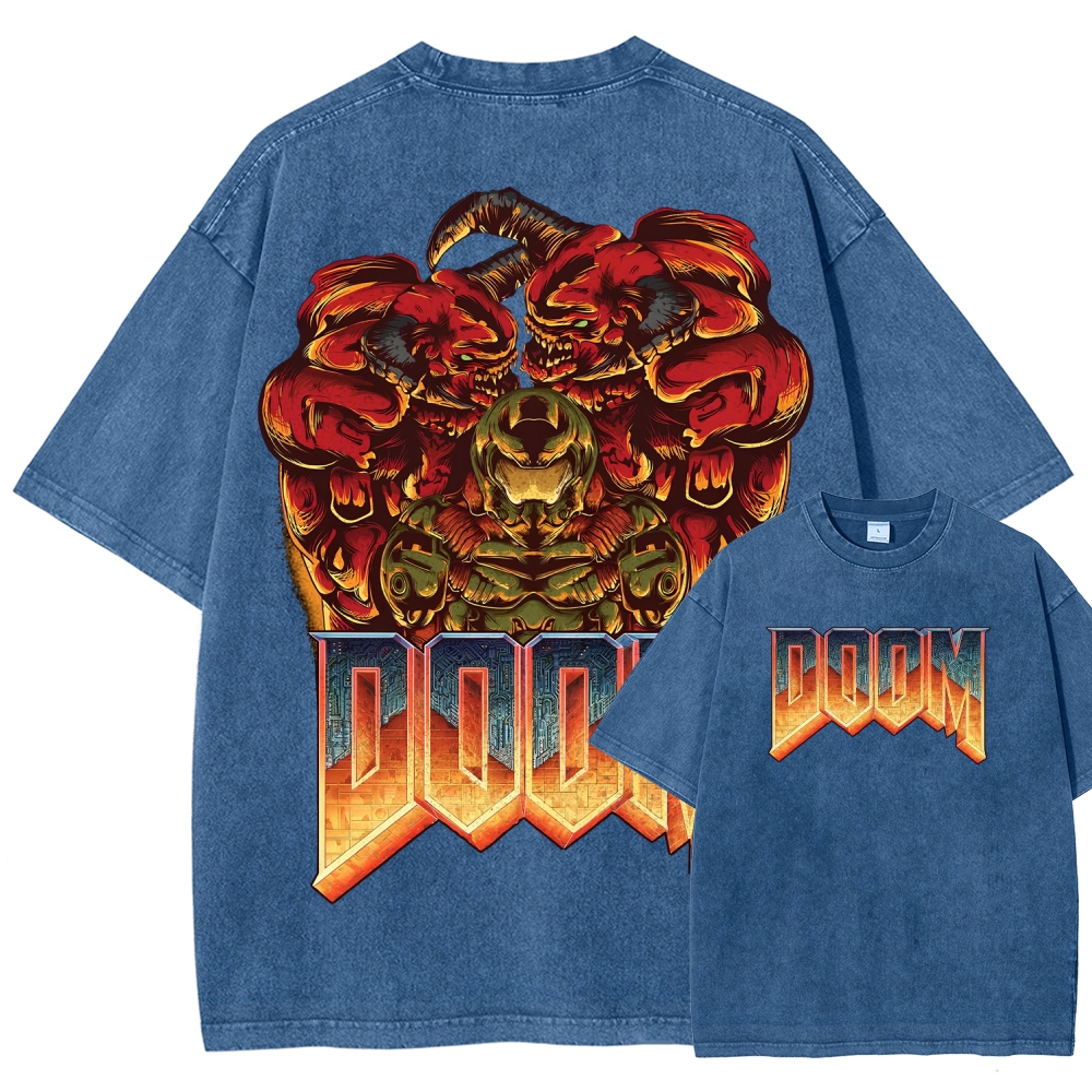DOOM Unisex Fit Washed T-Shirt 2506023226